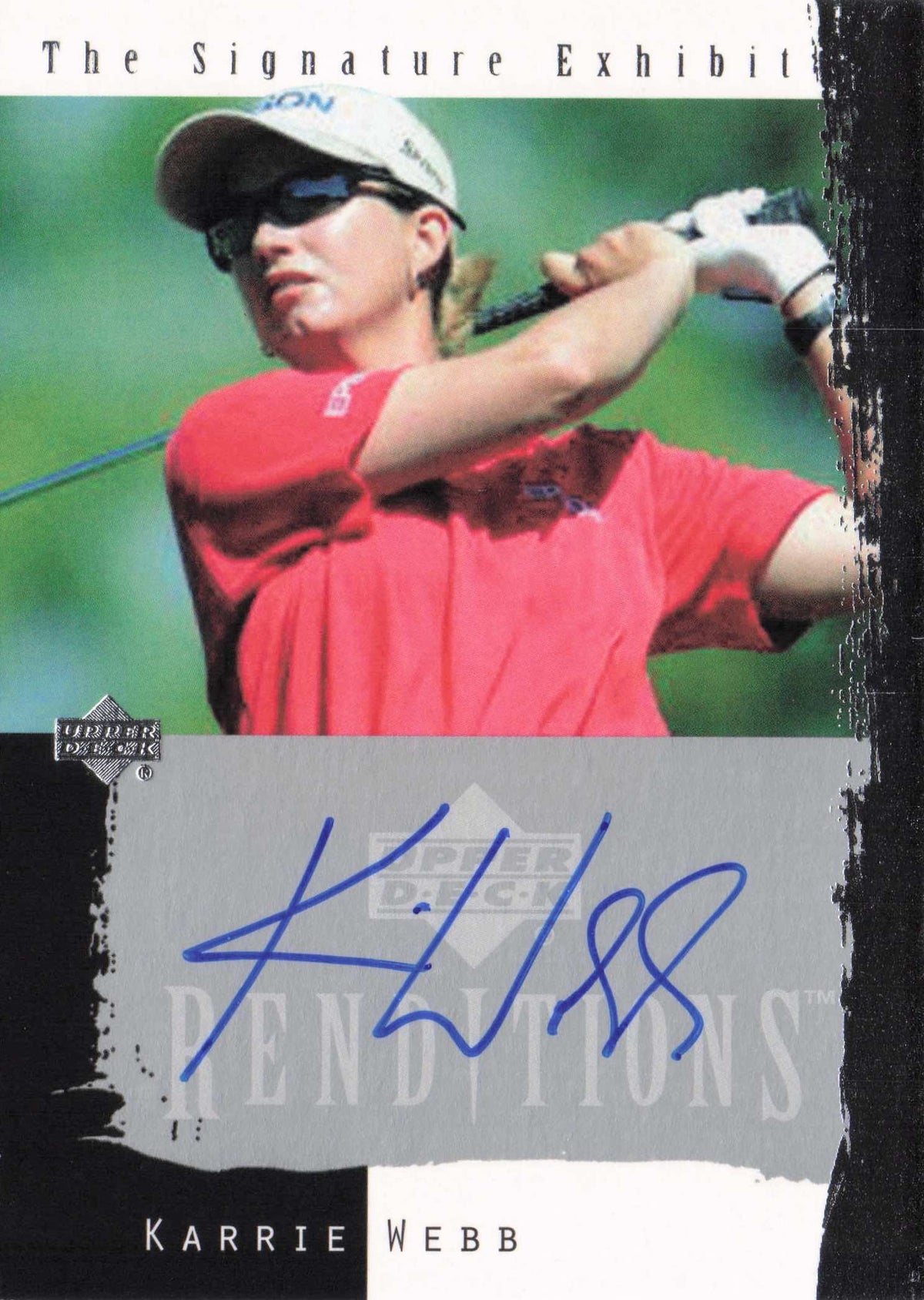Karrie Webb 2003 Signature Exhibit Golf Hand Signed Autograph Photo Card