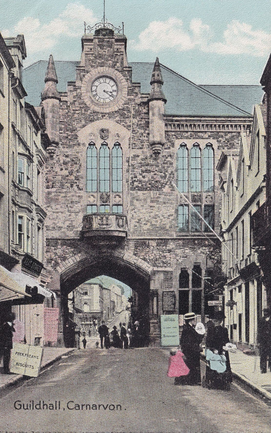 Guildhall Carnarvon Peek Freans Biscuits EX Postcard