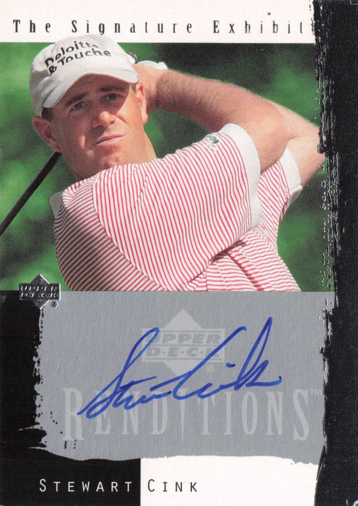 Stewart Cink Signature Exhibit Golf Hand Signed Autograph Photo Trade Card