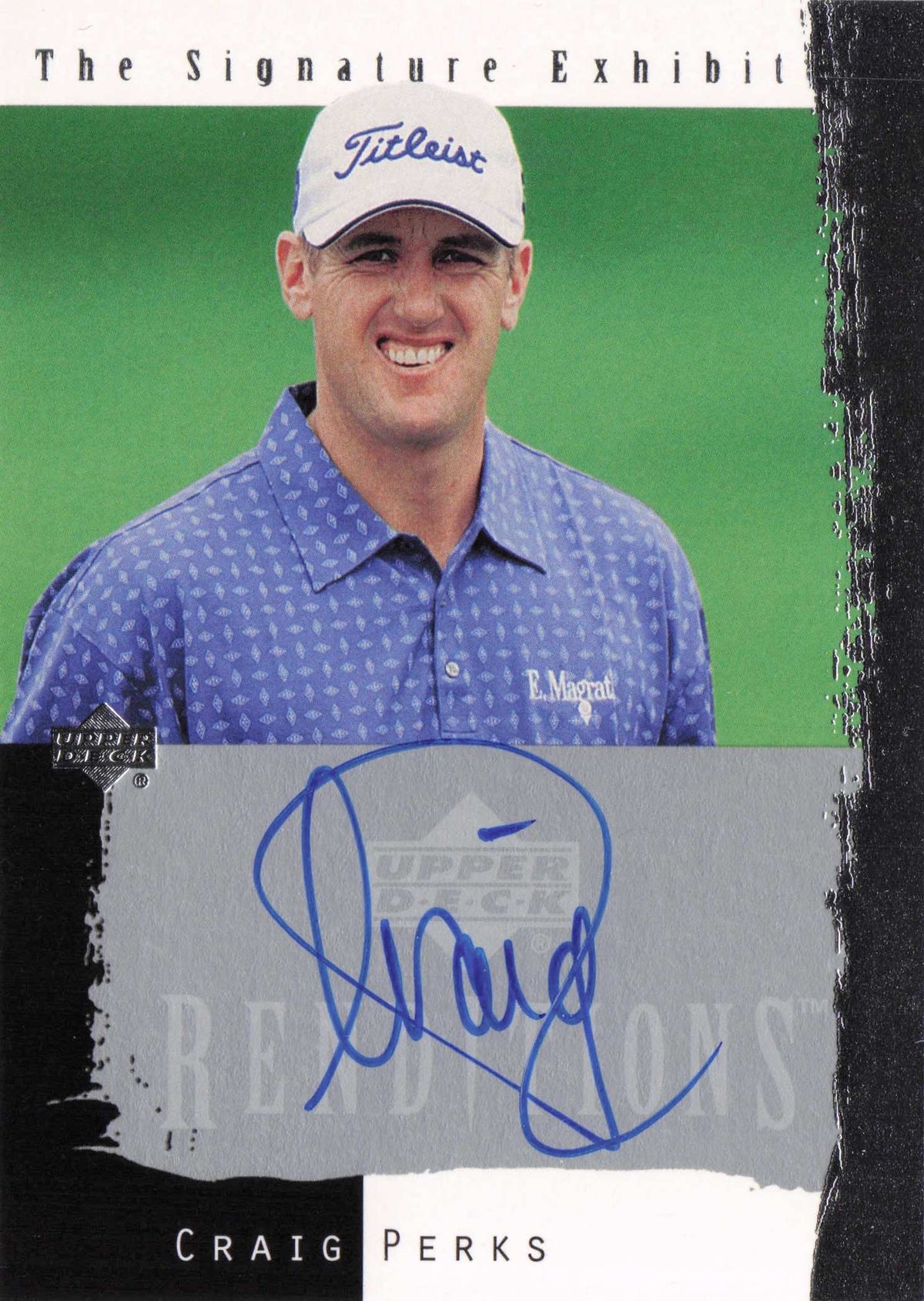 Craig Perks 2003 Signature Exhibit Golf Upper Deck Autograph Signed Card