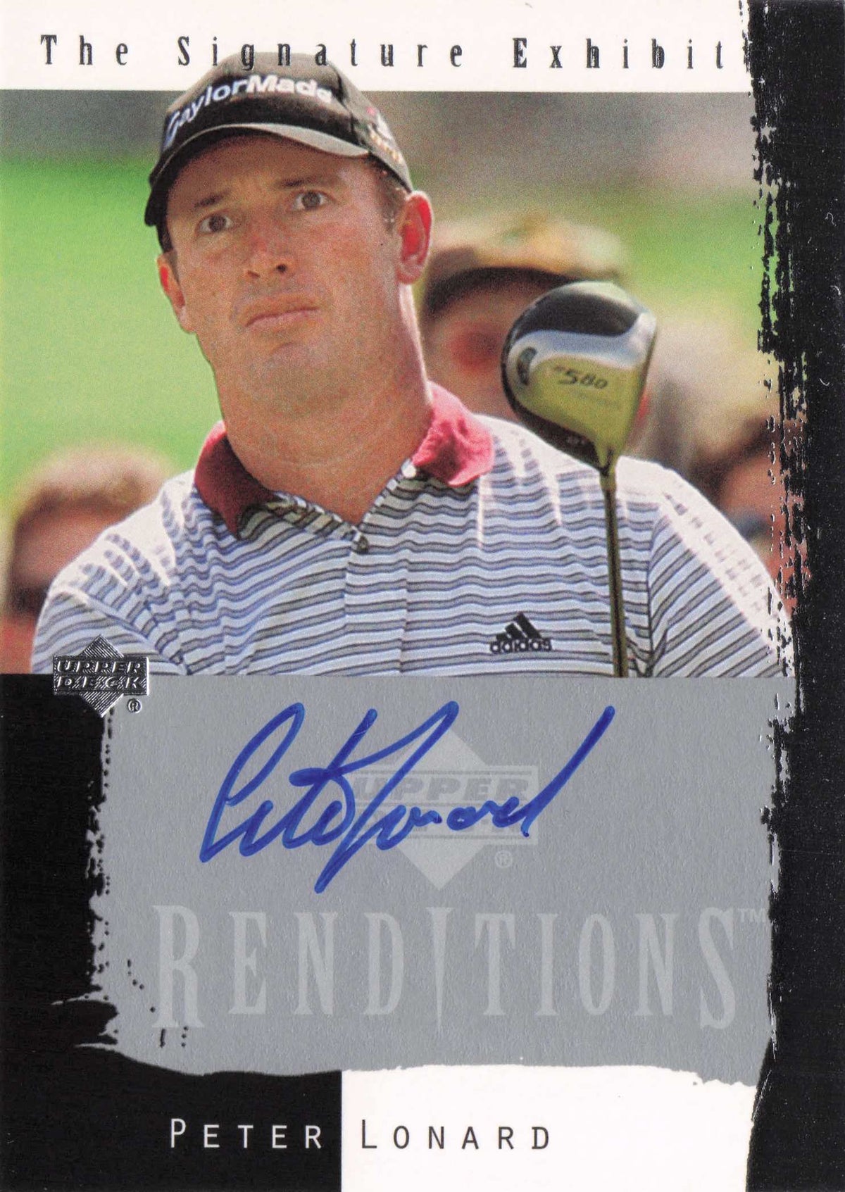 Peter Lonard Signature Exhibit Golf Upper Deck Autograph Signed Photo Card