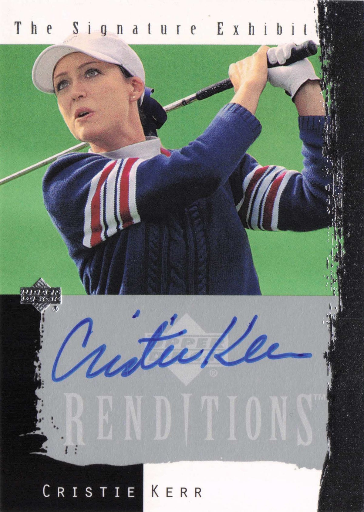 Christie Kerr Signature Exhibit Golf Upper Deck Autograph Signed Photo Card