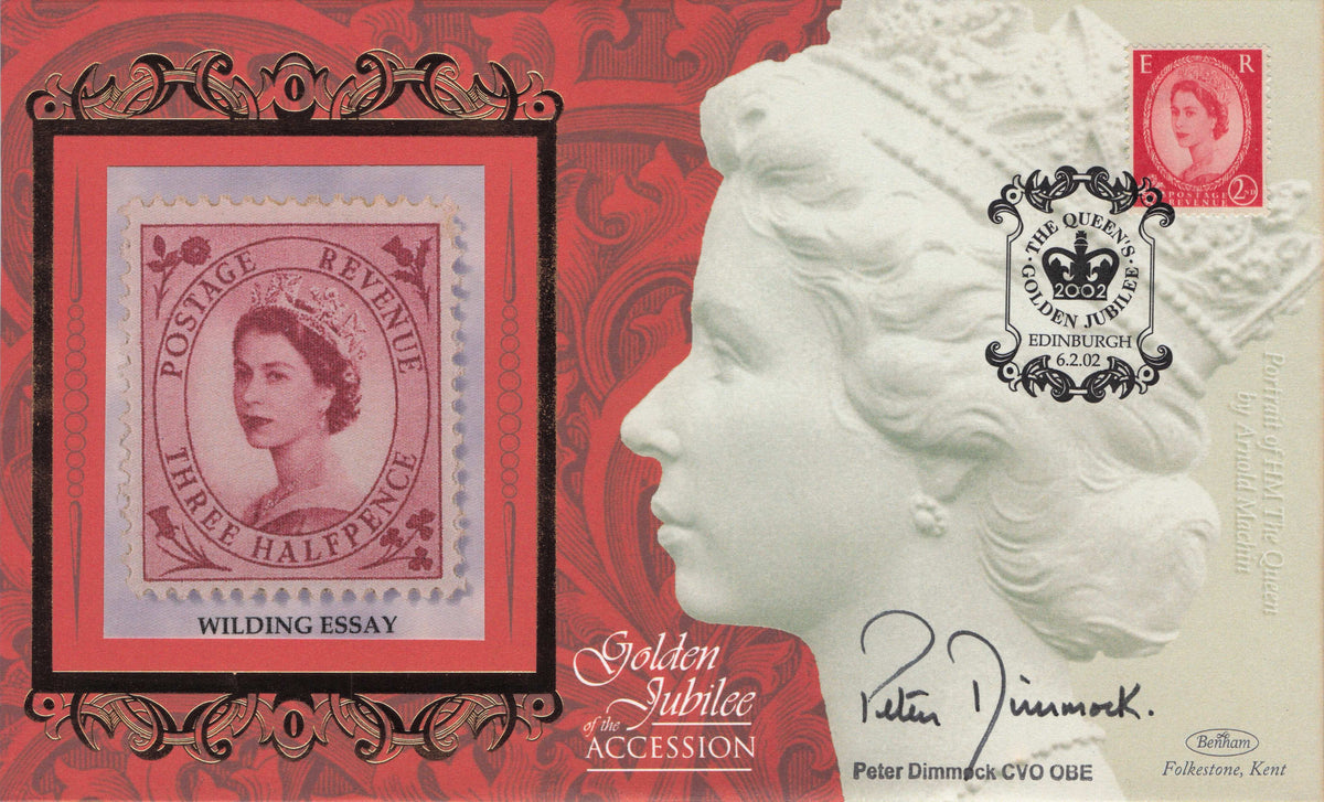 Peter Dimmock Sports BBC Radio Queen Elizabeth II Silver Jubilee Hand Signed FDC