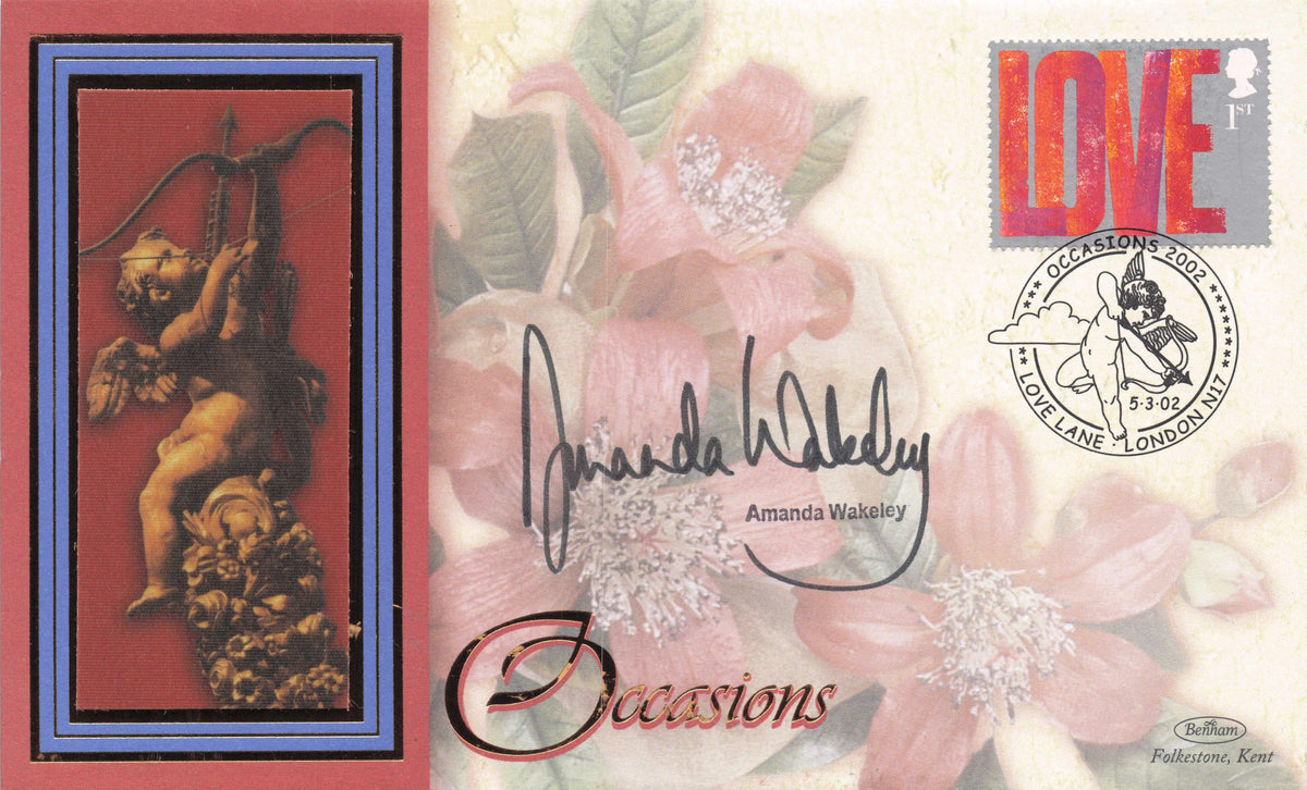Amanda Wakeley Royal Family Princess Diana Fashion Designer Hand Signed FDC