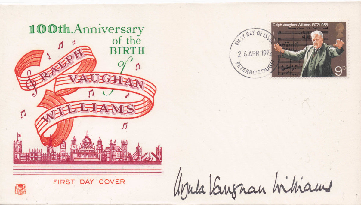 Ursula Wife Poet Author Ralph Vaughan Williams Vintage Rare 1972 Hand Signed FDC