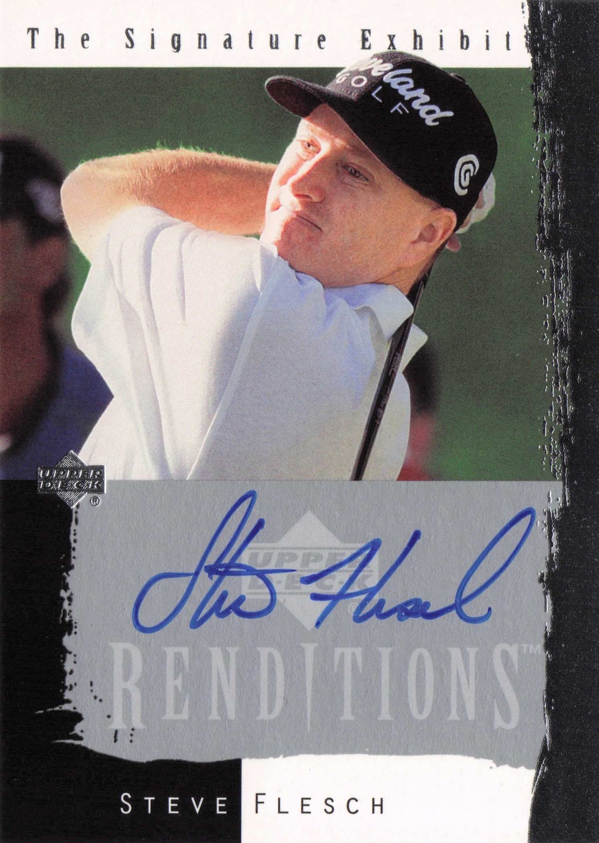 Steve Flesch Signature Exhibit 2003 Upper Deck Hand Signed Golf Photo Card