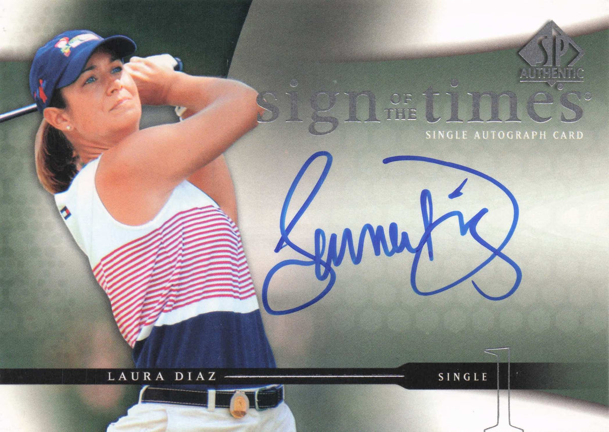 Laura Diaz Sign Of The Times Golf 2004 Hand Signed Autograph Photo Card