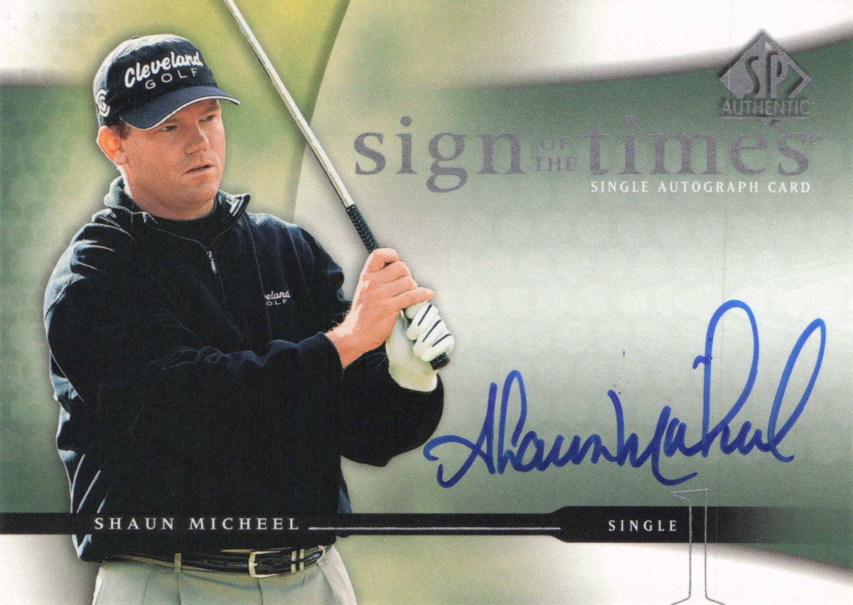 Shaun Micheel Sign Of The Times Golf 2004 Hand Signed Autograph Photo Card