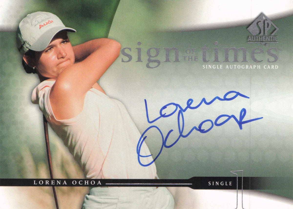 Lorena Ochoa Sign Of The Times Golf 2004 Hand Signed Autograph Photo Card