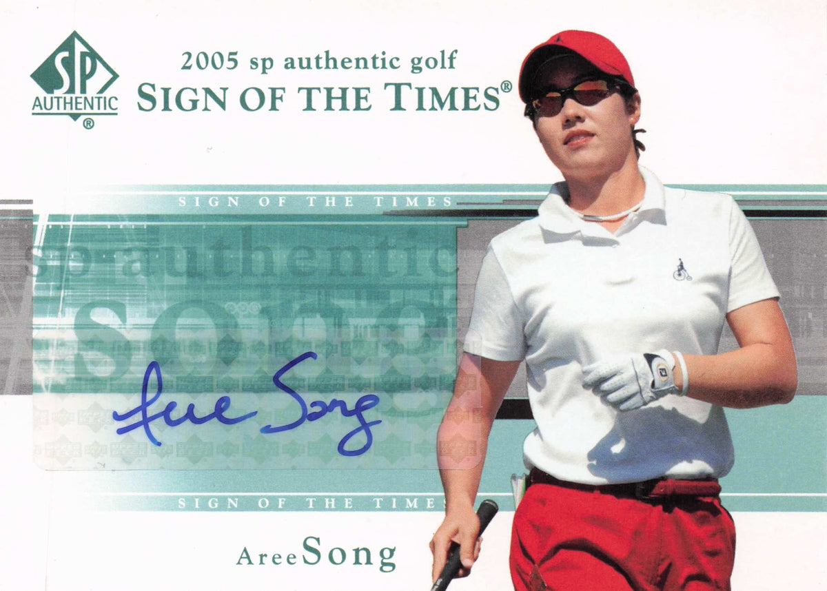 Aree Song 2005 Sign Of The Times LPGA Hand Signed Autograph Golf Photo Card