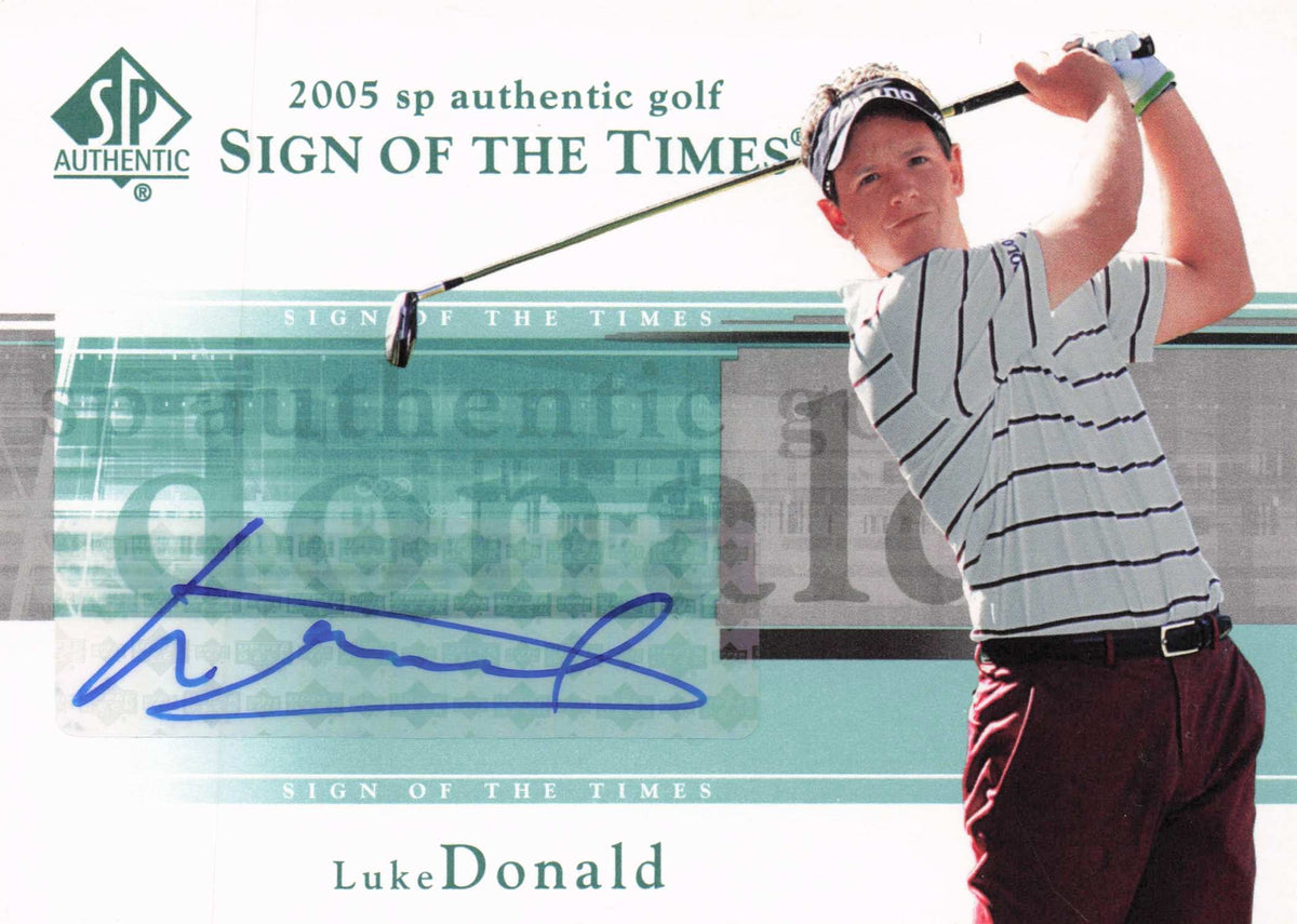 Luke Donald Sign Of The Times Golf 2005 Hand Signed Autograph Photo Card