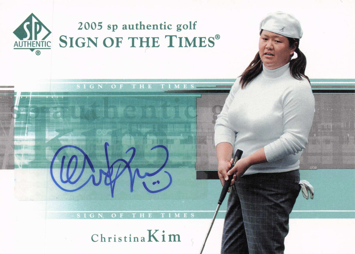 Christina Kim Sign Of The Times Golf 2005 Hand Signed Autograph Photo Card
