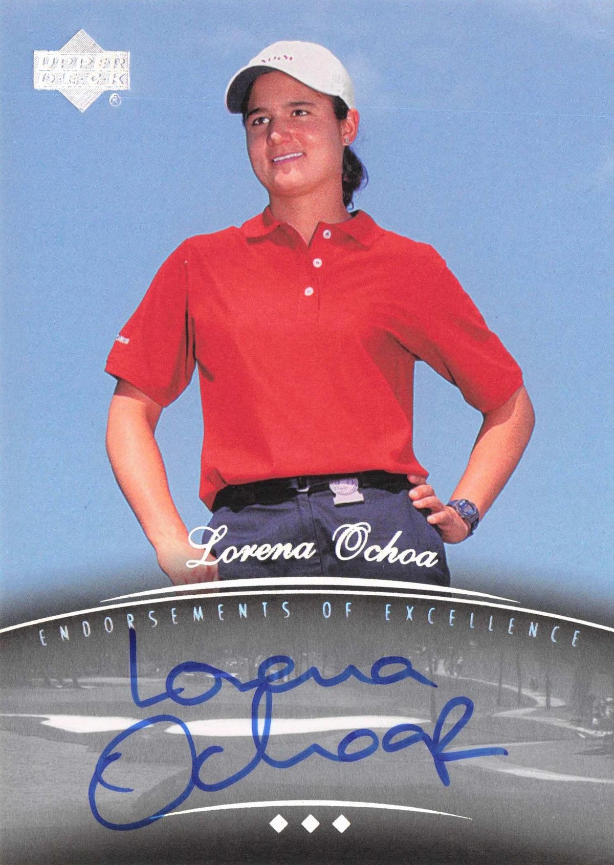 Lorena Ochoa Endorsements Of Excellence Golf Hand Signed Autograph Card