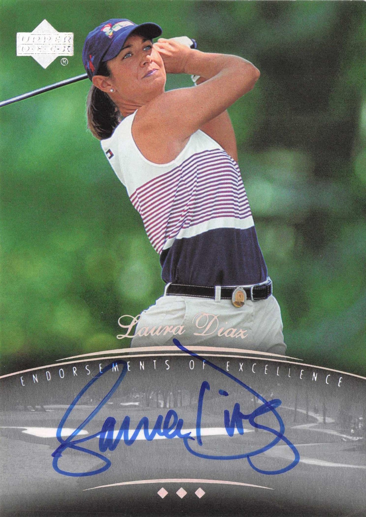 Laura Diaz Endorsements Of Excellence Golf Hand Signed Autograph Card