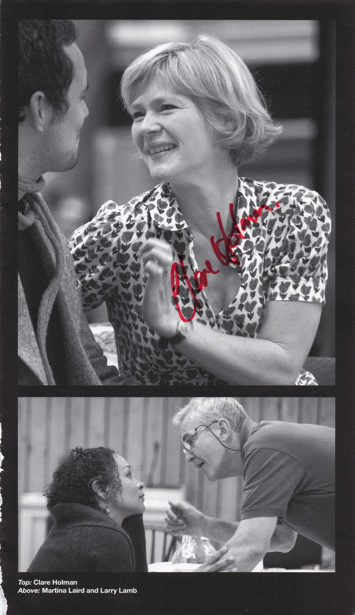 Clare Holman Inspector Morse Lewis Hand Signed Theatre Photo Page & More