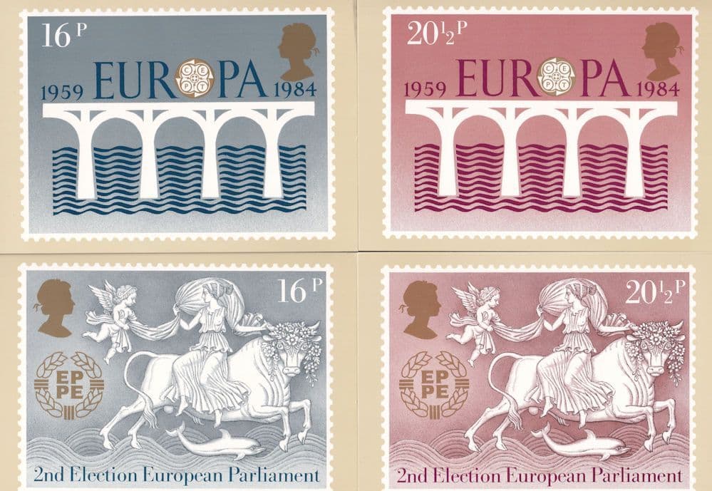 2nd Election European Parliament PHQ 4x Politics Postcard Set