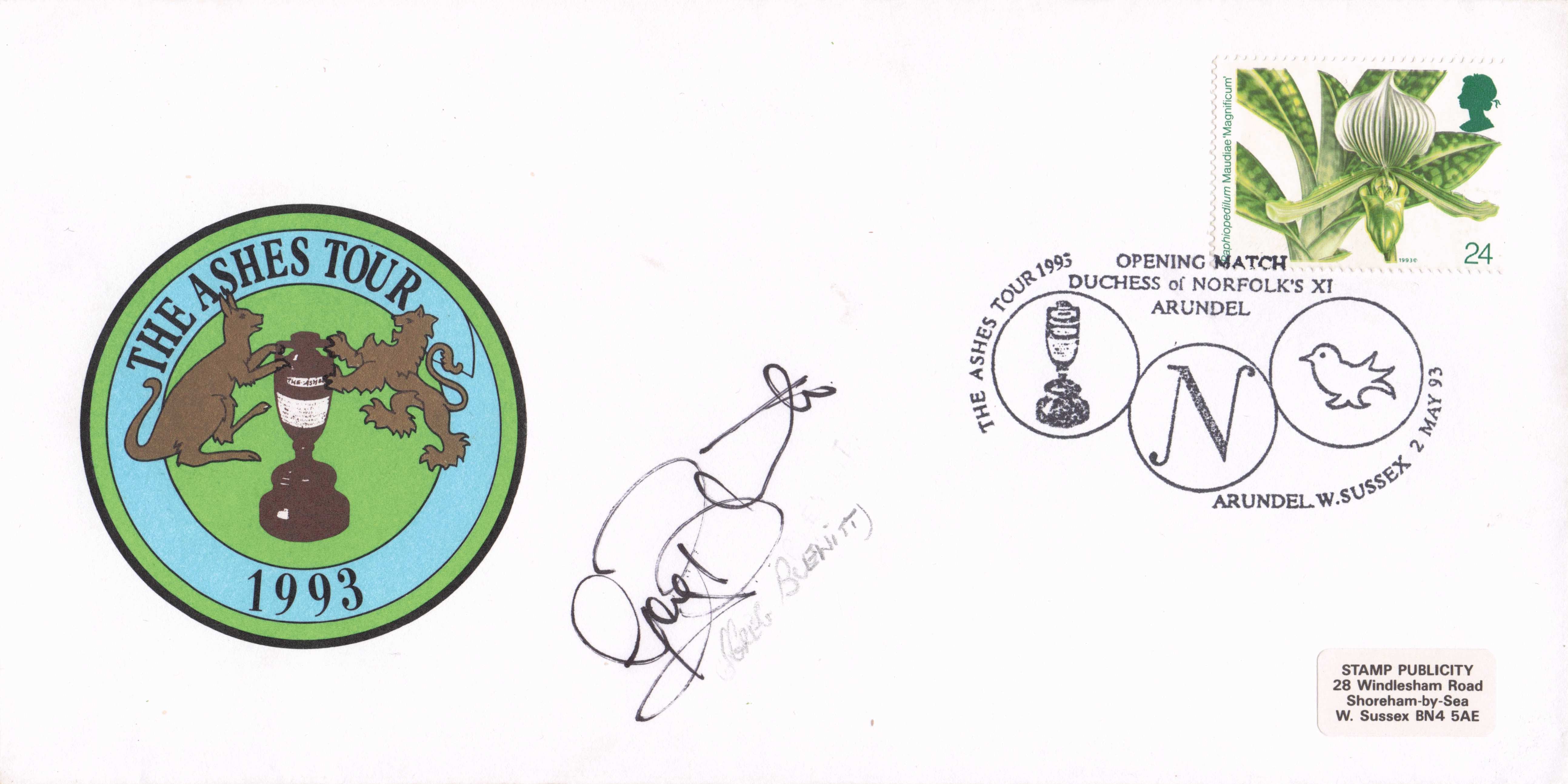 Greg Blewitt Australian 1993 Ashes Tour Cricket Vintage Hand Signed FDC