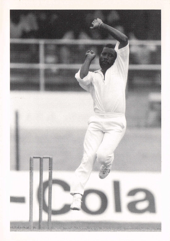Malcolm Marshall Hampshire Barbados West Indies Cricket Rare Real Photo Postcard