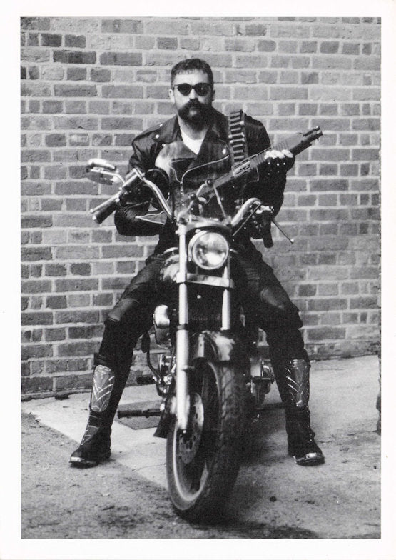Merv Hughes Victoria Australia Essex Cricket On Motorbike Real Photo Postcard