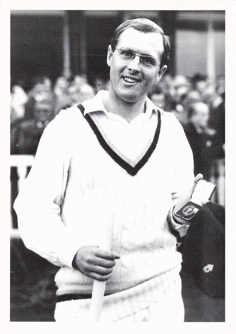 Geoff Boycott Yorkshire Cricket Club Showing Award Medal Real Photo Postcard