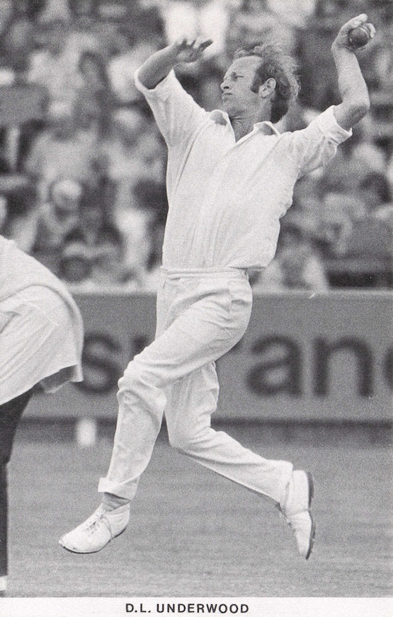 Derek Underwood Marleybone Kent Cricket England International Photo Postcard