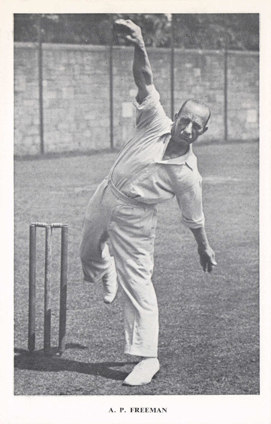 Alfred Tich Freeman Old Kent Cricket Team Player Rare Real Photo Postcard