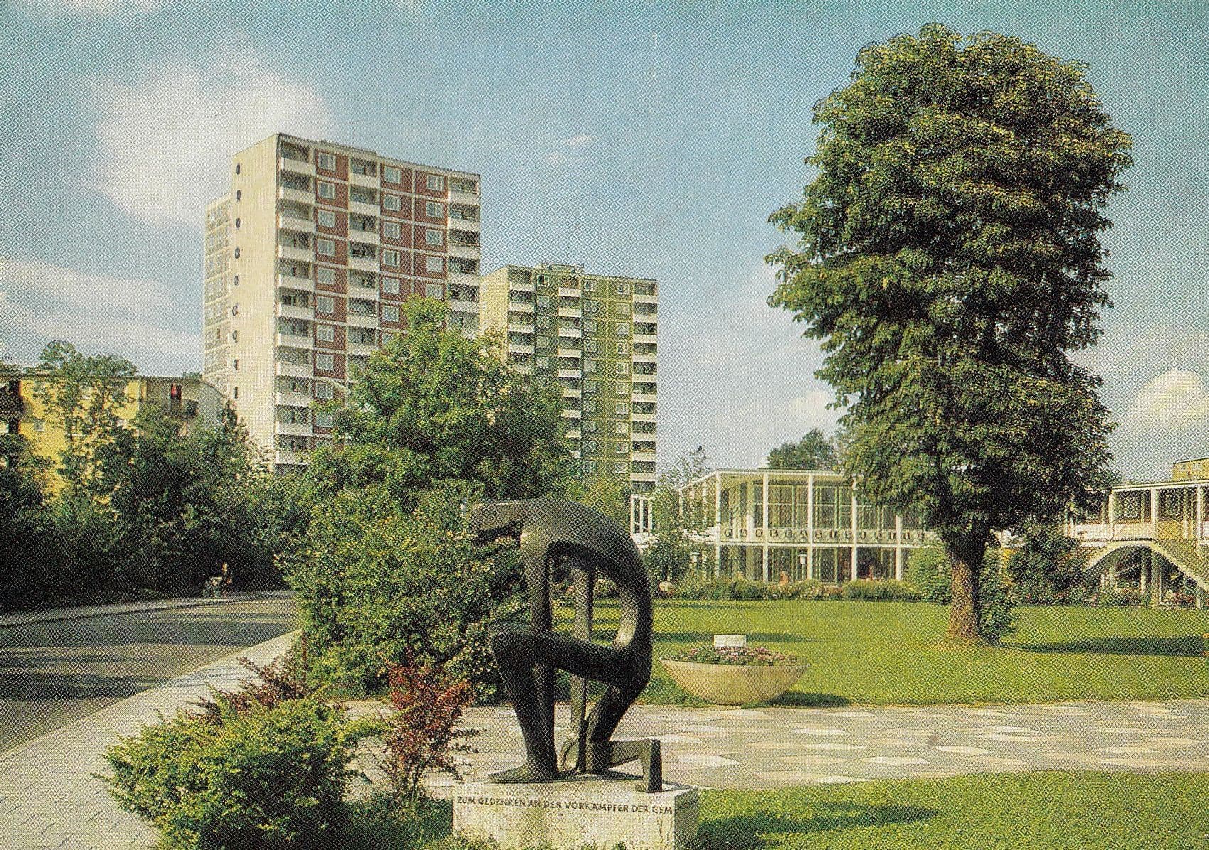Houses in Munich Bogenhausen Estate 1980s Munchen Postcard
