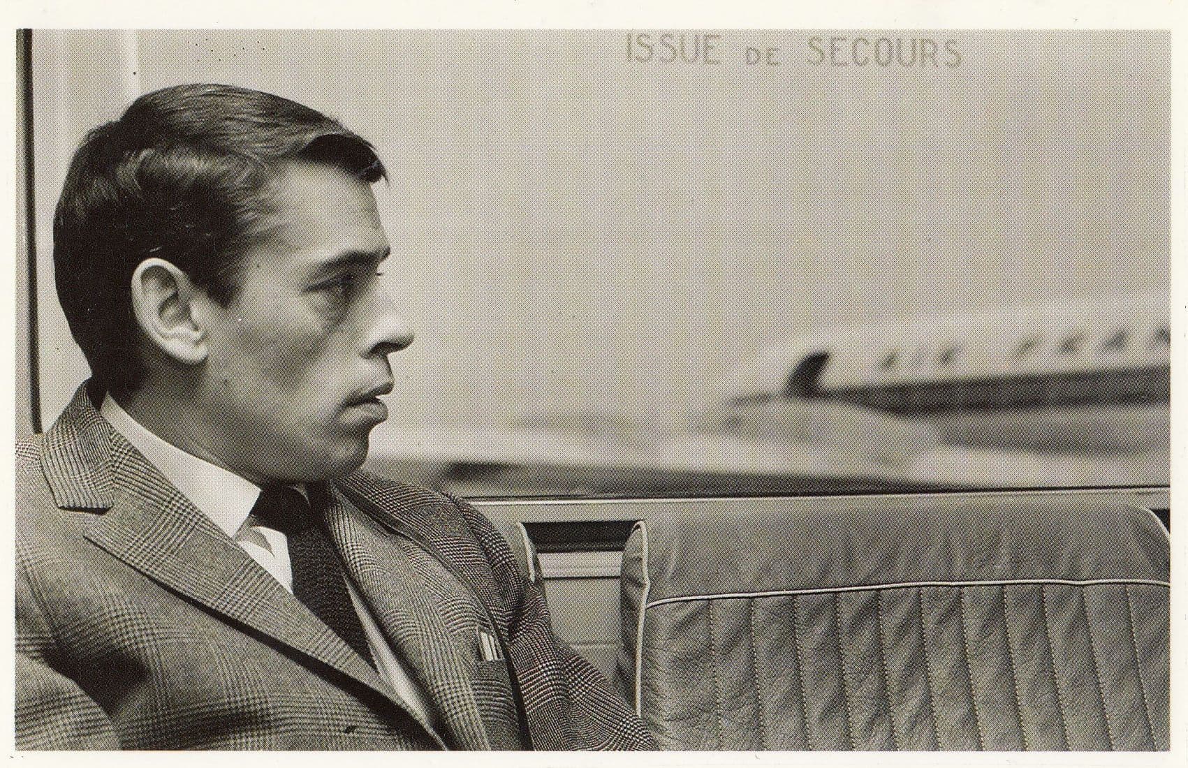 Jacquel Brel Boarding Air France Plane Postcard