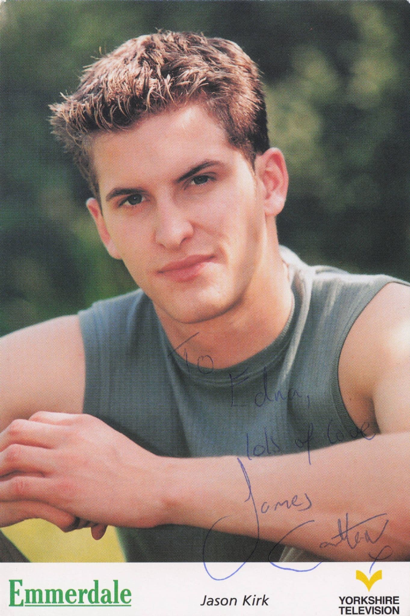 James Carlton as Jason Kirk Emmerdale RARE Hand Signed Cast Photo