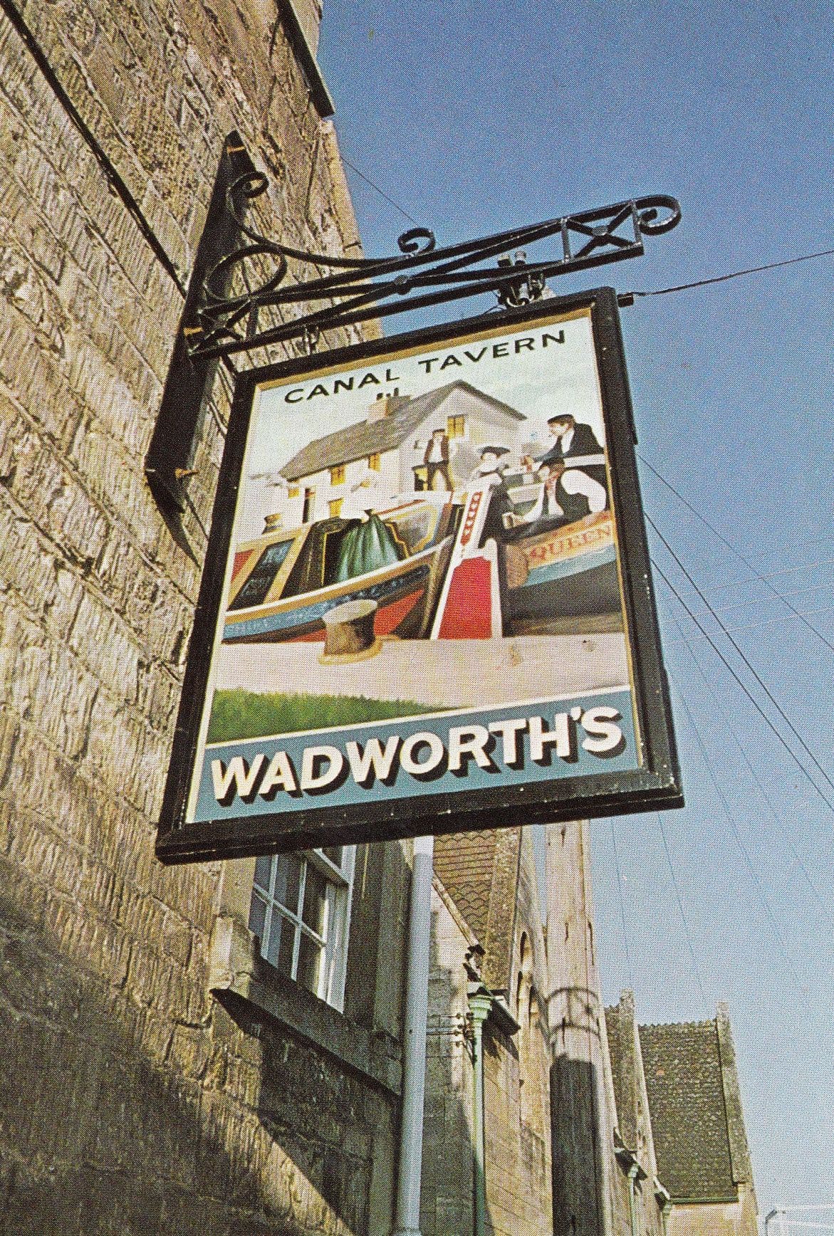 Kennet & Avon Canal Bradford On Avon Tavern Pub Sign Postcard