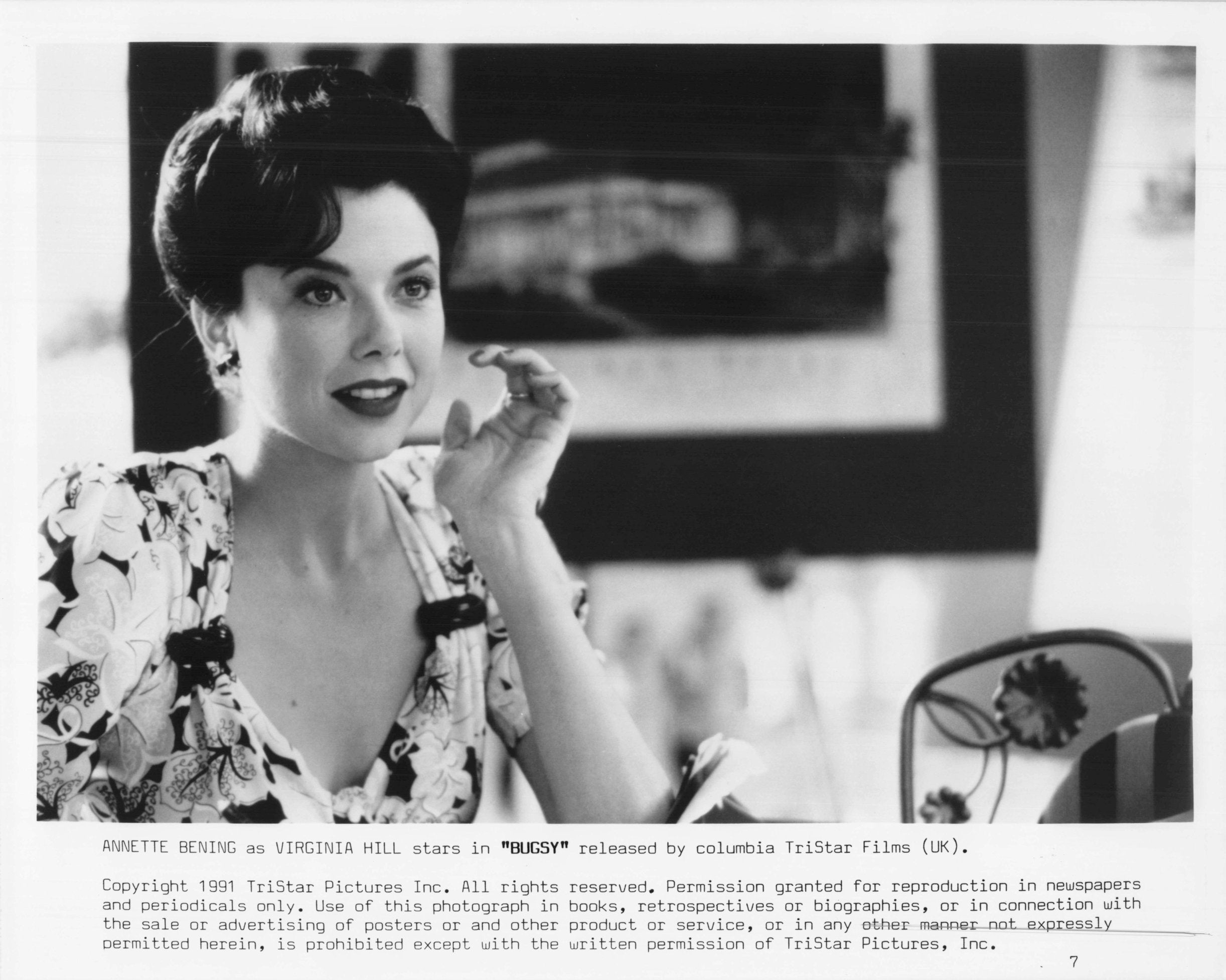 Annette Bening in Bugsy Film Vintage 10x8 Press Media Movie Launch Photo