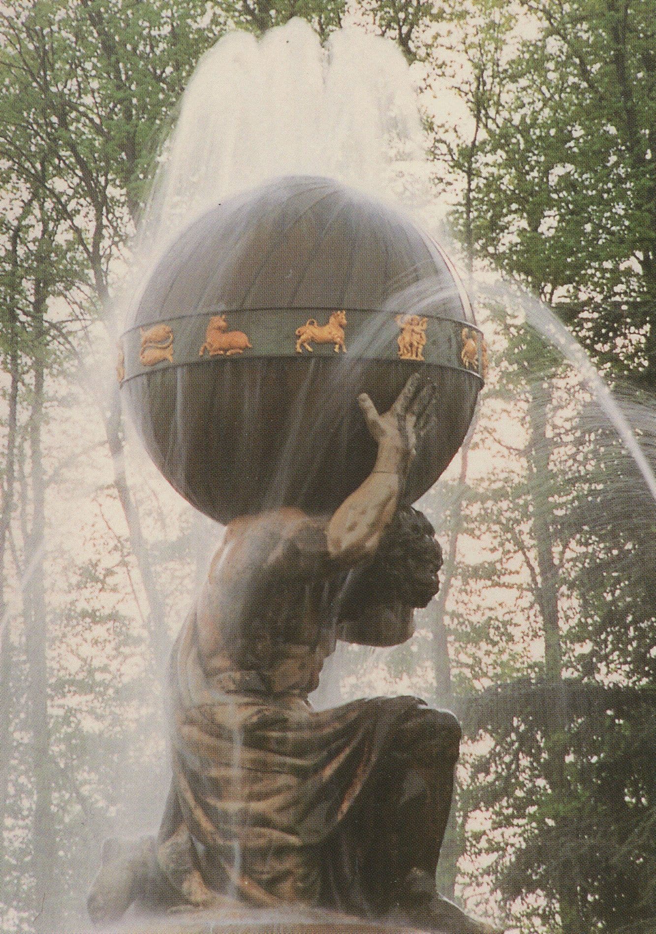 Kodak 1991 Photo Award Winner Atlas Fountain Castle Howard York Postcard