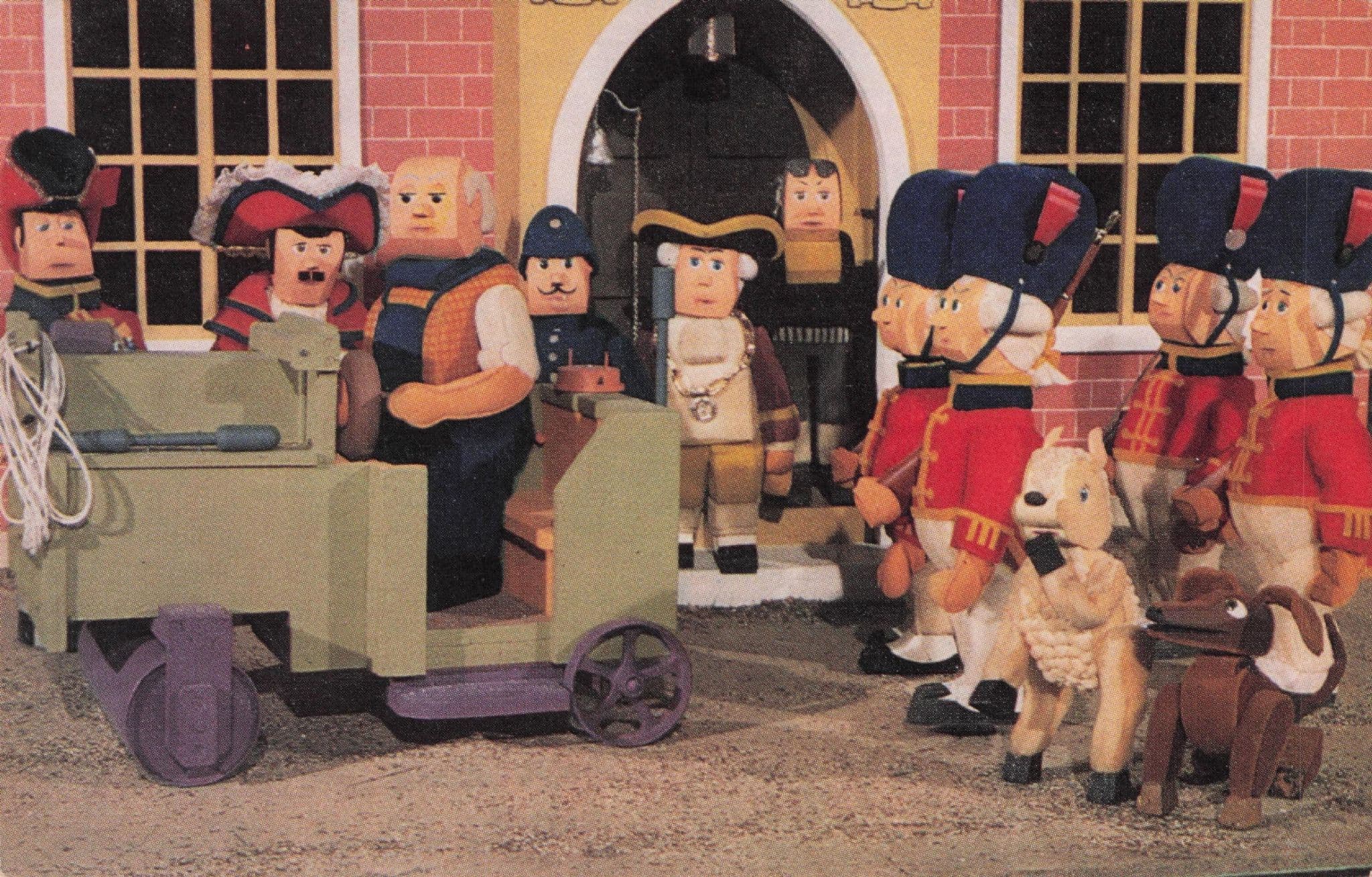 Larry The Lamb in Toytown Soldiers BBC Childrens TV Puppet Show Postcard