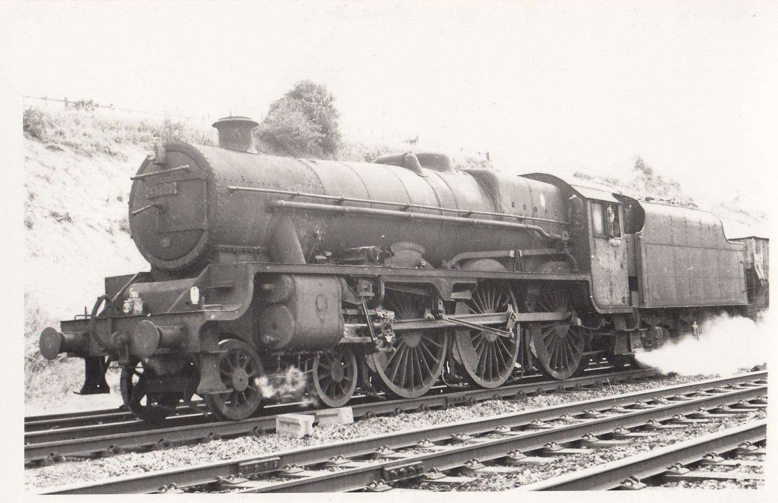 45622 Train At Swinton Station in 1961 Vintage Railway Photo