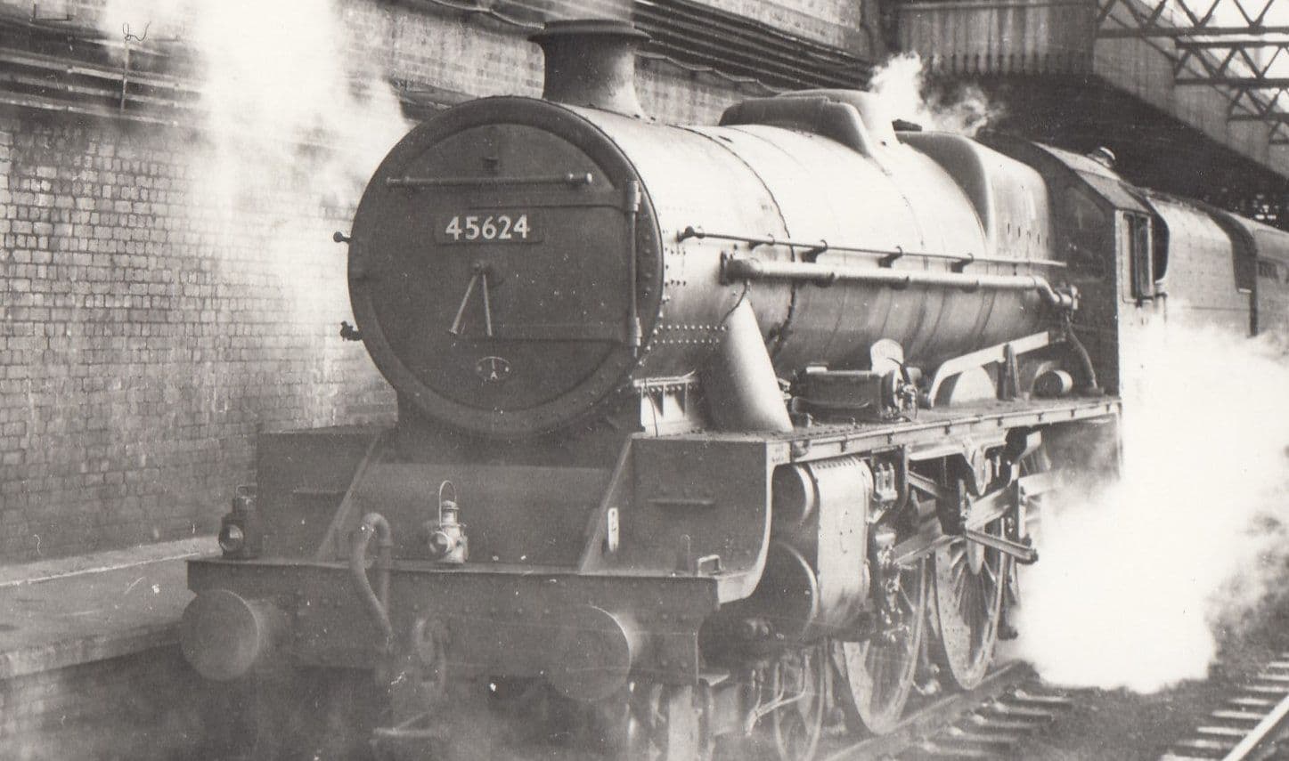 45624 Train At Euston Station in 1959 Vintage Railway Photo