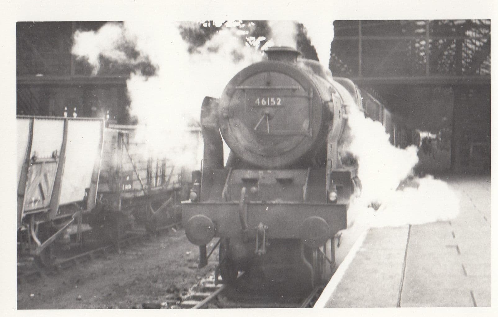 46152 Train At Chester Station in 1958 Vintage Railway Photo