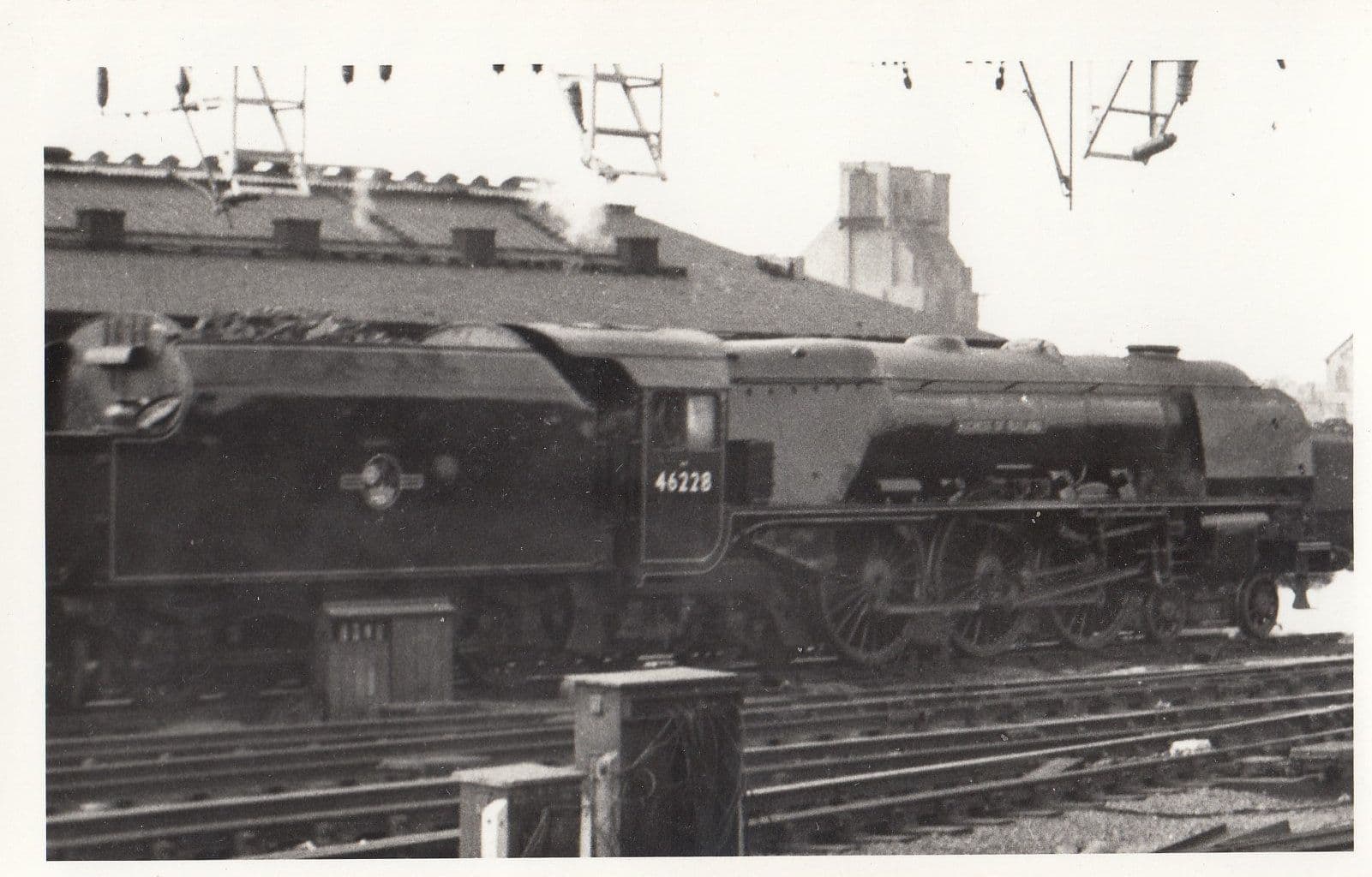 46228 Train At Crewe Cheshire Station in 1960 Vintage Railway Photo