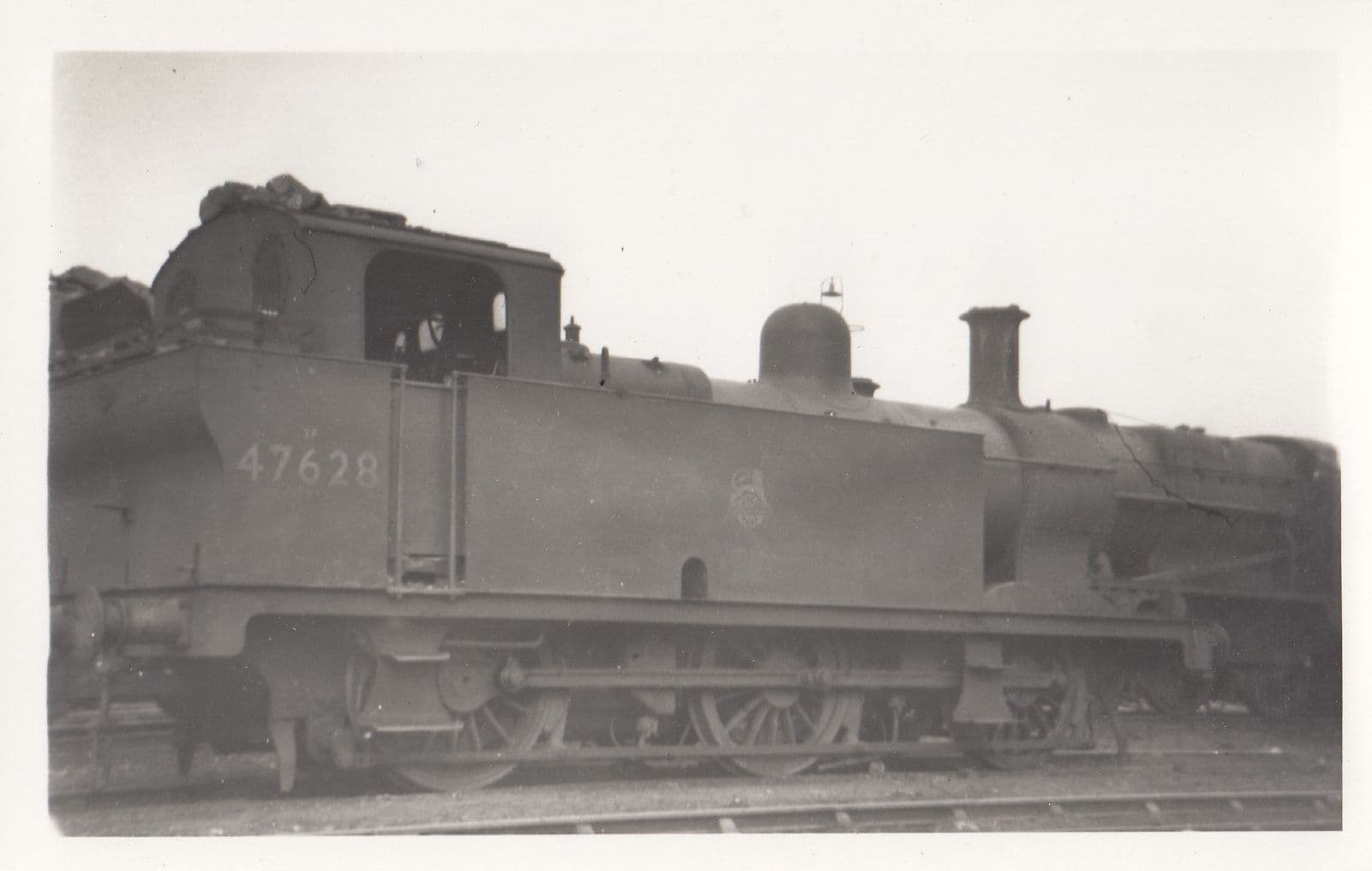 47628 Train At Bidston Station in 1957 Vintage Railway Photo