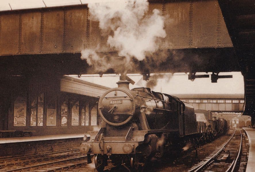 48435 Train Locomotive Freight Train Railway Photo Postcard