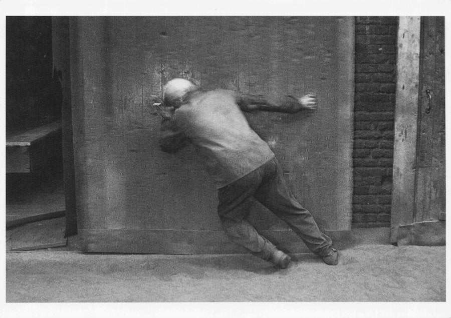 German 1980s Factory Wall Worker Socialist Worker Abuse Award Photo Postcard