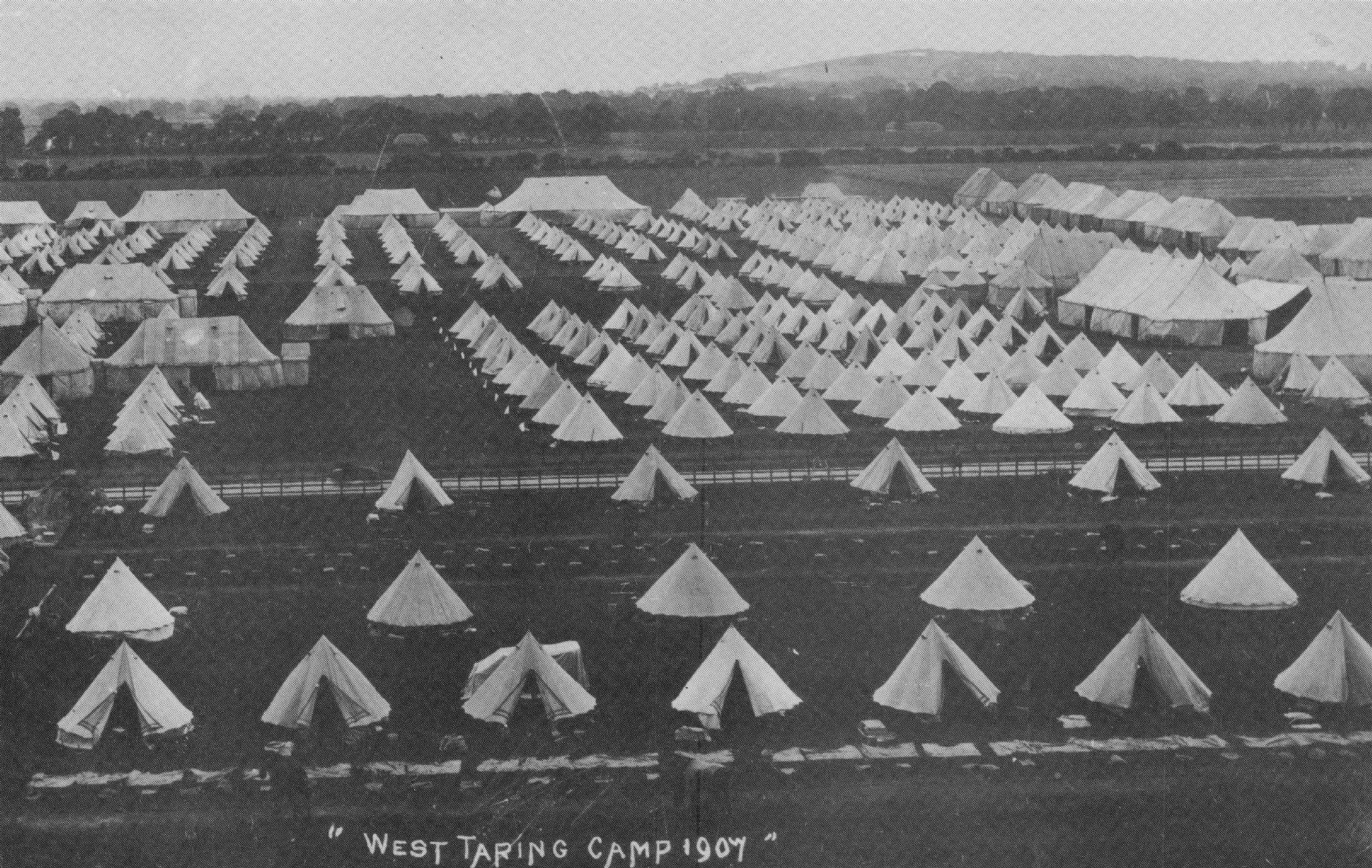 London Voluntary Infantry Annual 1907 Camp Tarring Sussex Postcard
