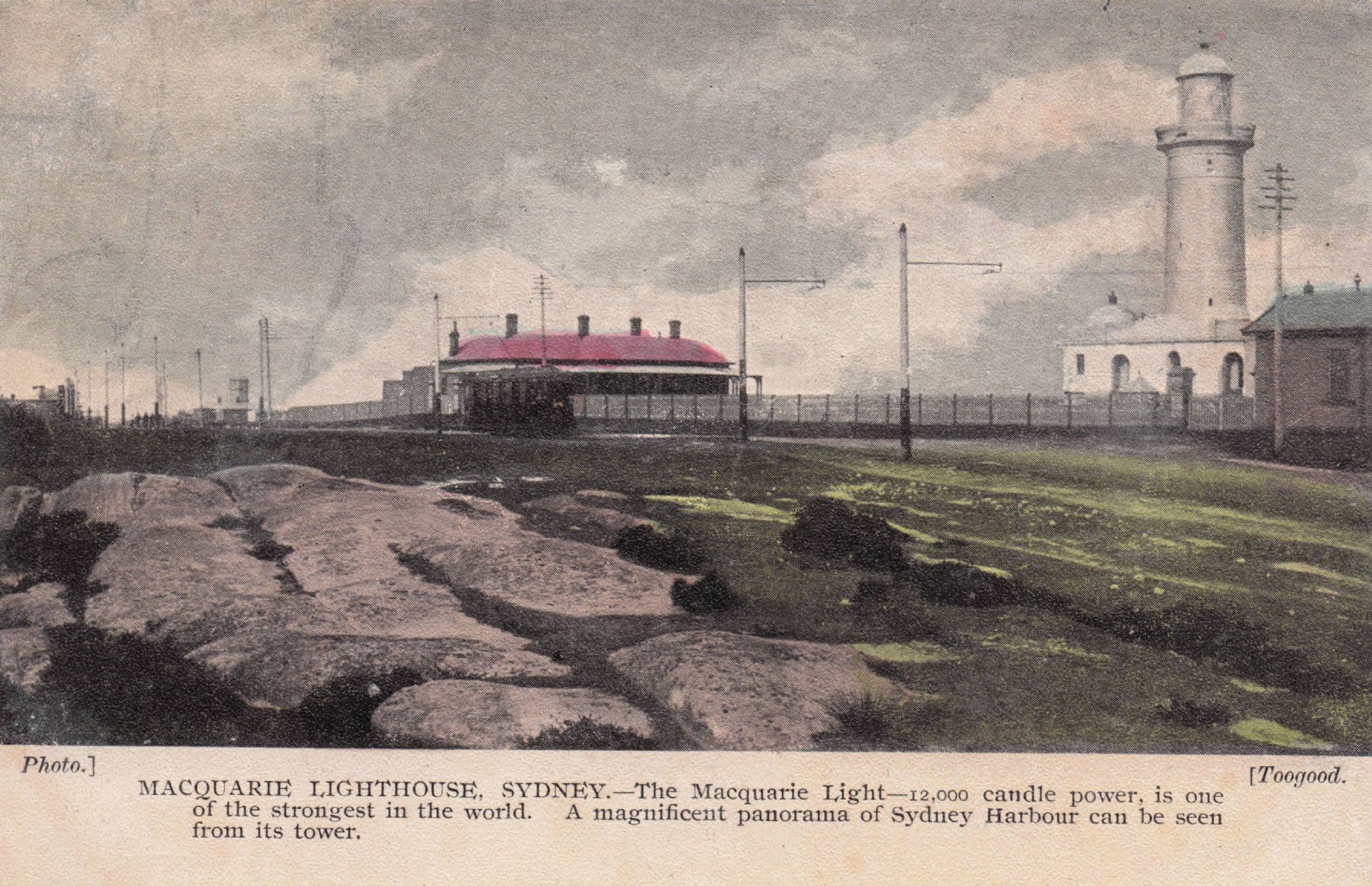 MacQuarie Lighthouse Sydney NSW Australia Antique Postcard