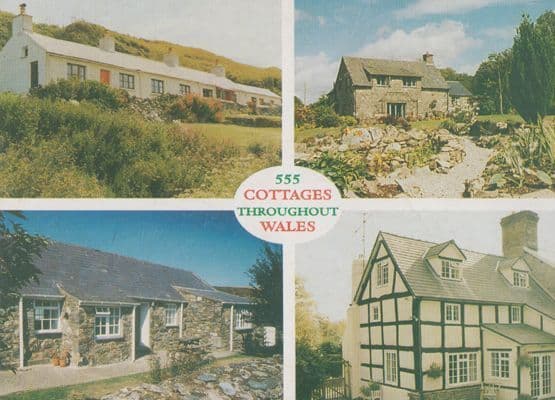 555 Cottages Throughout Wales Powys Holiday Cottage Advertising Postcard
