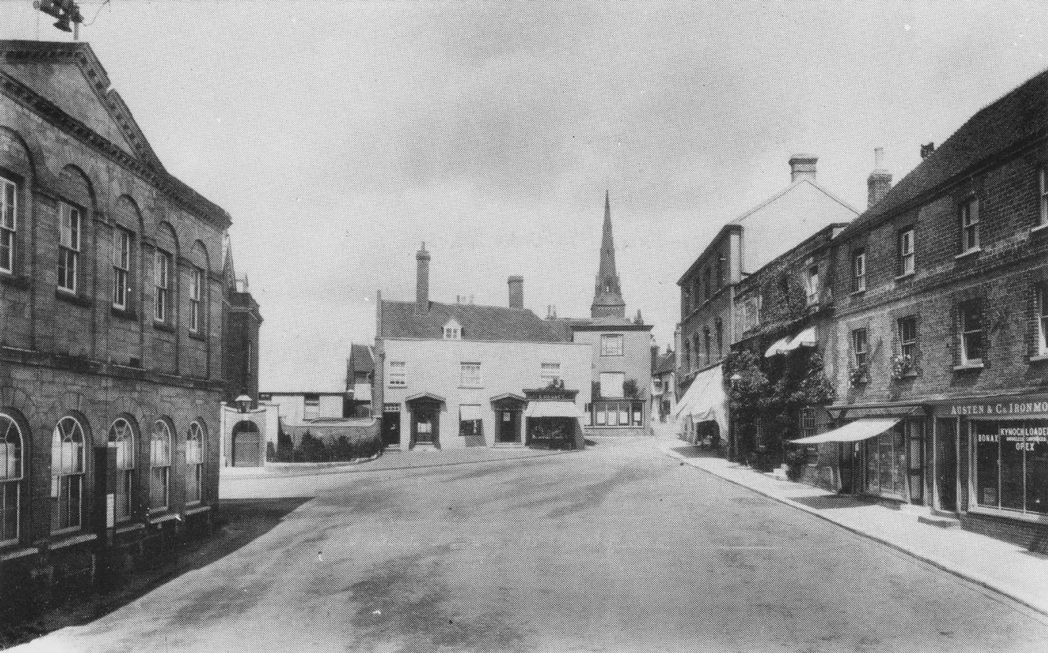 Market Square Petworth Fire Brigade Sussex Bull Baiting History Photo Postcard