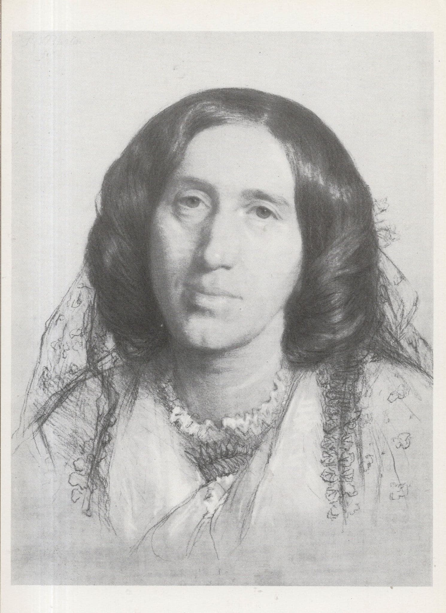 Mary Ann Cross Sir Frederick Burton NPG Painting Postcard