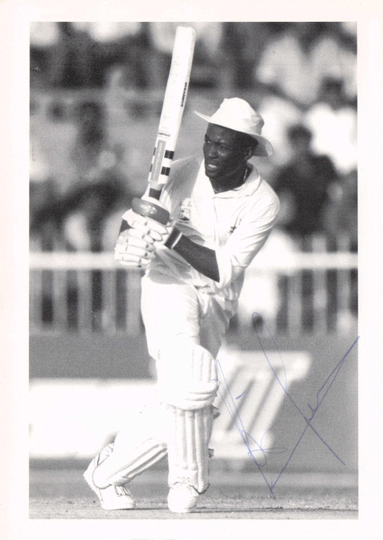Brian Lara West Indies Cricket Legend Hand Signed Photo