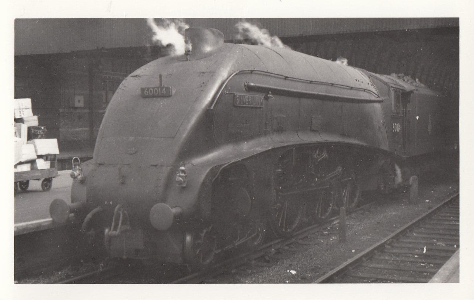 60014 Train At Kings Cross Station in 1953 Vintage Railway Photo
