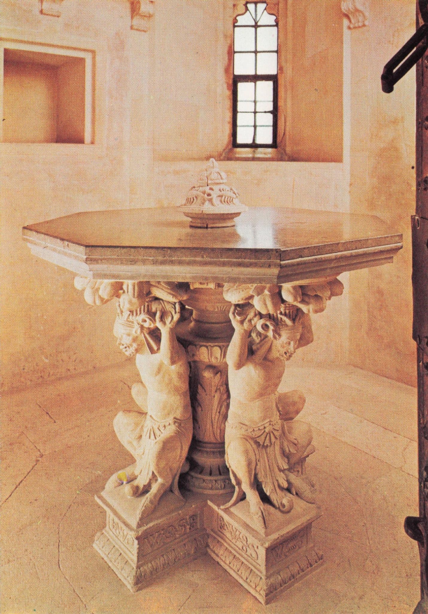 Medieval Table Sharington's Tower Ladock Abbey Wiltshire Postcard