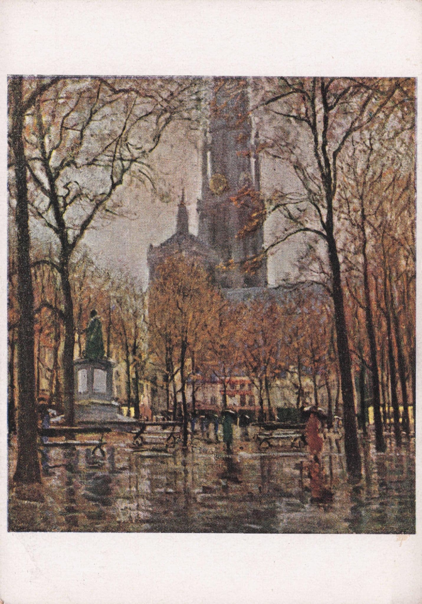 Mil Maeyens Groen Kerkhof Te Antwerpen Painting Postcard