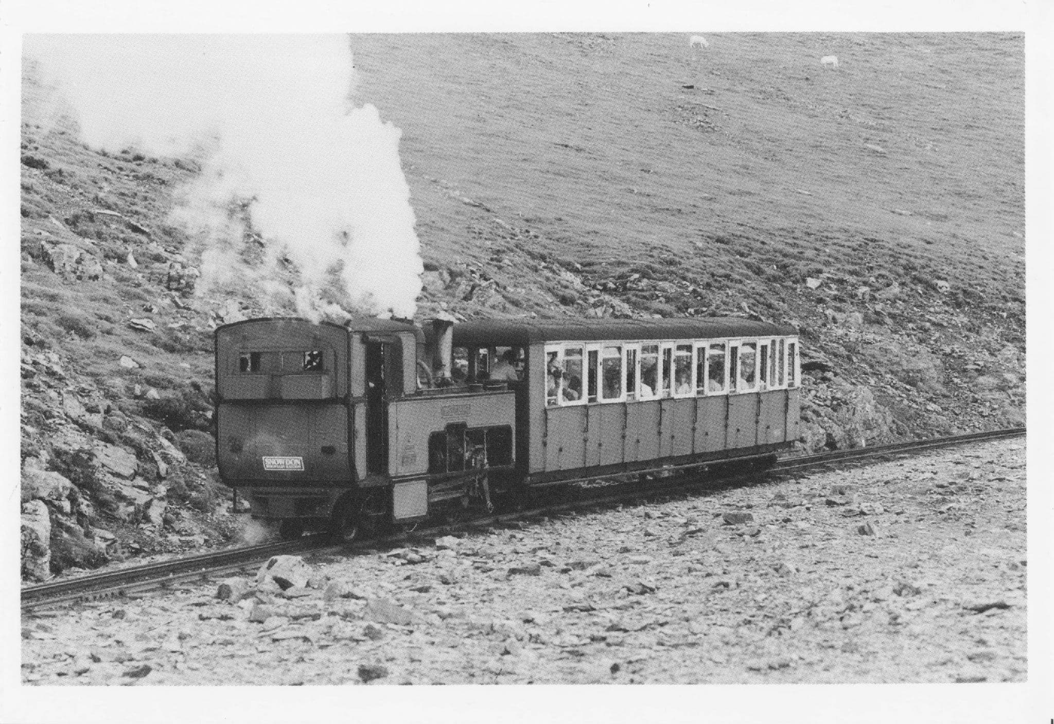 Moel Shabod 0-4-2T Train Snowdon Mountain Railway Postcard